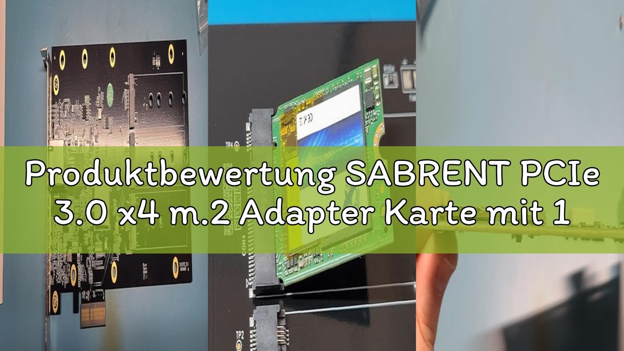 Produktbewertung SABRENT PCIe 3.0 x4 m.2 Adapter Karte mit 10GbE, 3&times; NVMe SSD Slots, Aluminium-K&uuml;hlk
