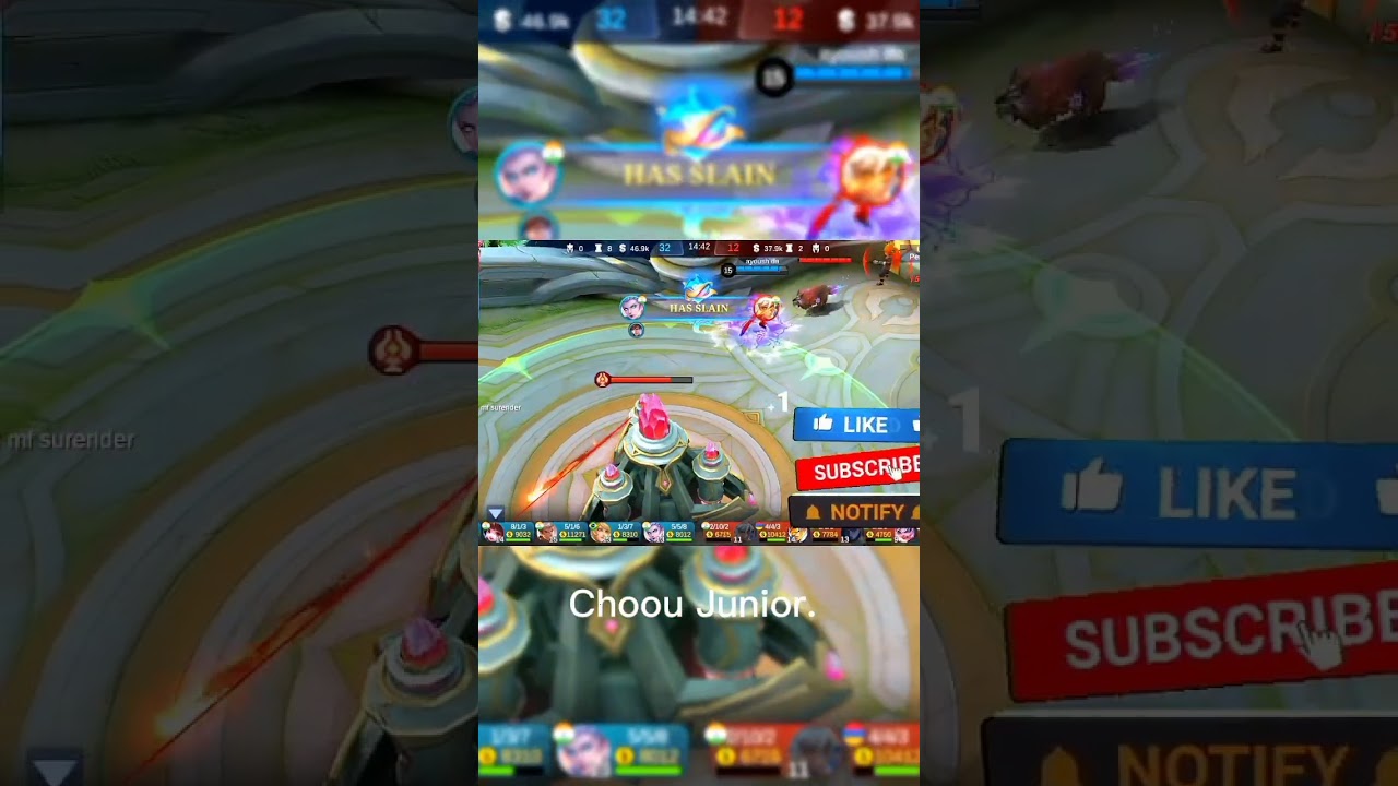 Chou Hack Damage #mlbb #hack #dance #mobilelengedbangbang @Yushaa_99