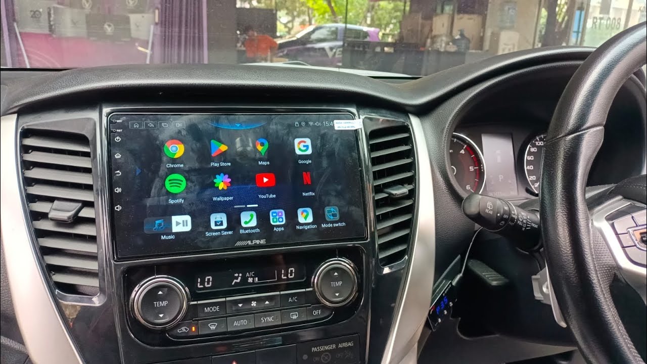 Headunit Android High Resolution ALPINE INE-AX809 Hi Res Audio - Pajero Sport