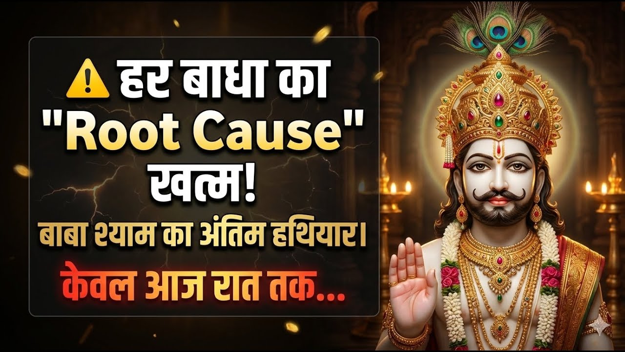 हर बाधा का रूट कॉज़ 24 घंटे में खत्म! यह 1 मंत्र काफी है! khatu shyam mantra ! khatu shyam song