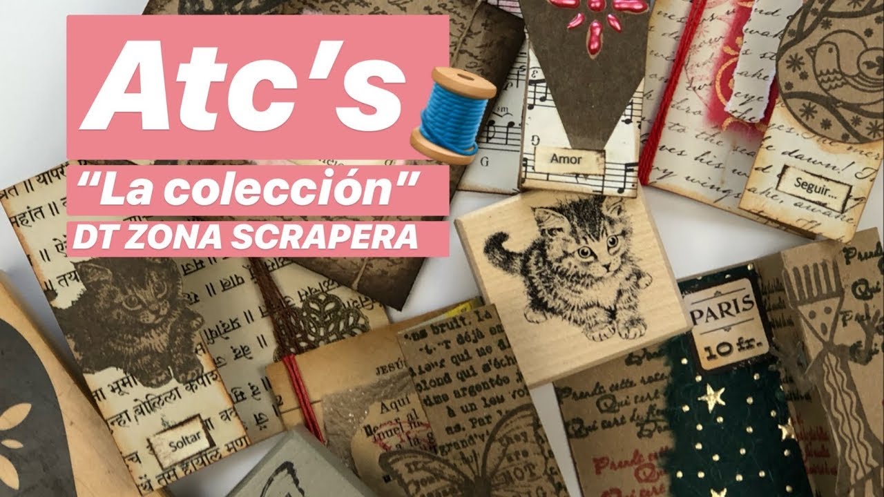 Cómo hacer Scrapbook ATC’s | SCRAPBOOK Artistic Trading Cards 