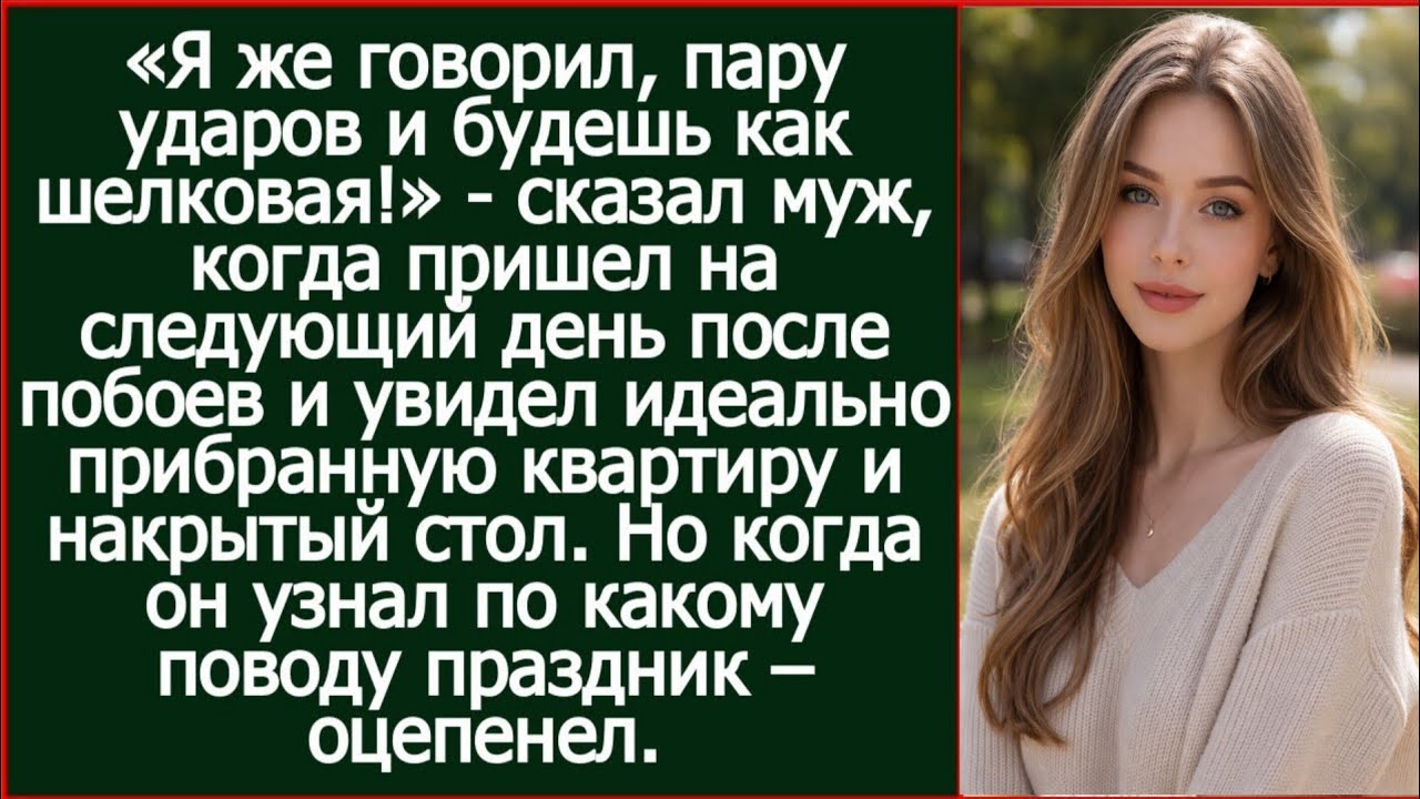 «Я же говорил, пару ударов и будешь как шелковая!» - сказал муж, но уже через 5 минут...