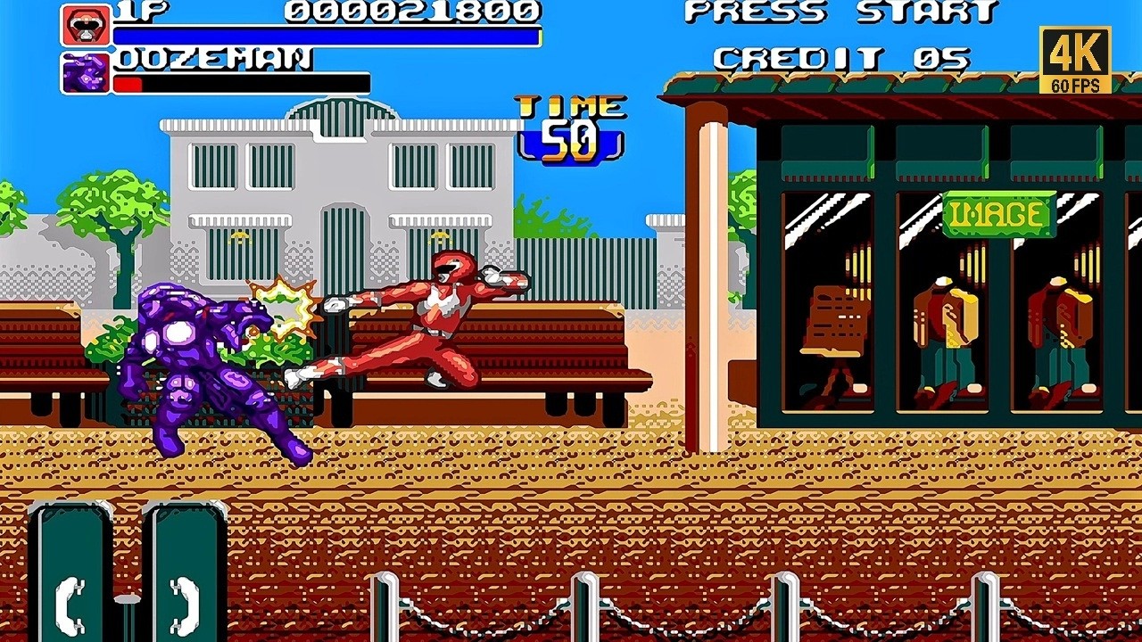 Mighty Morphin Power Rangers: The Movie Full Playthrough Genesis Plus GX 4K/60FPS