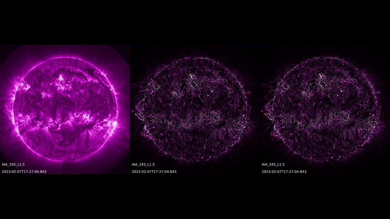 SDO/AIA 2023-02-07 coronal mass ejection - MGN, TNOF, TNOF stabilized
