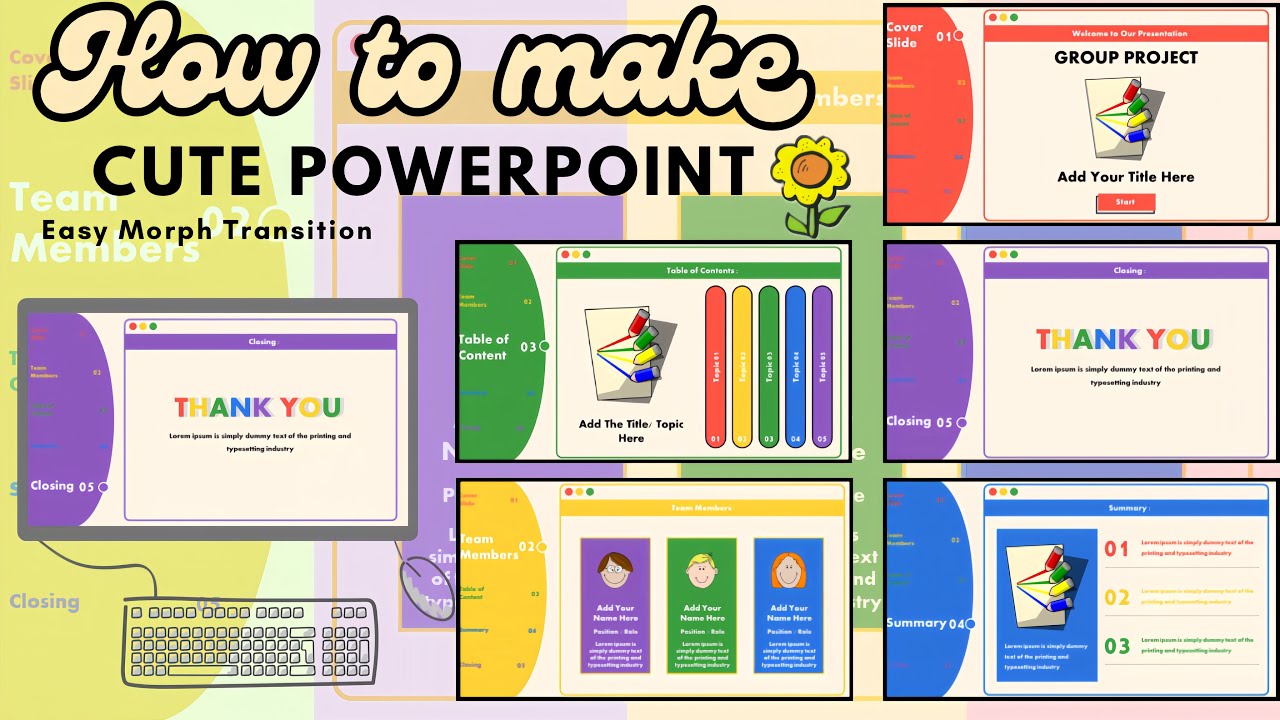 Cute PowerPoint Template for School Presentation | FREE TEMPLATE