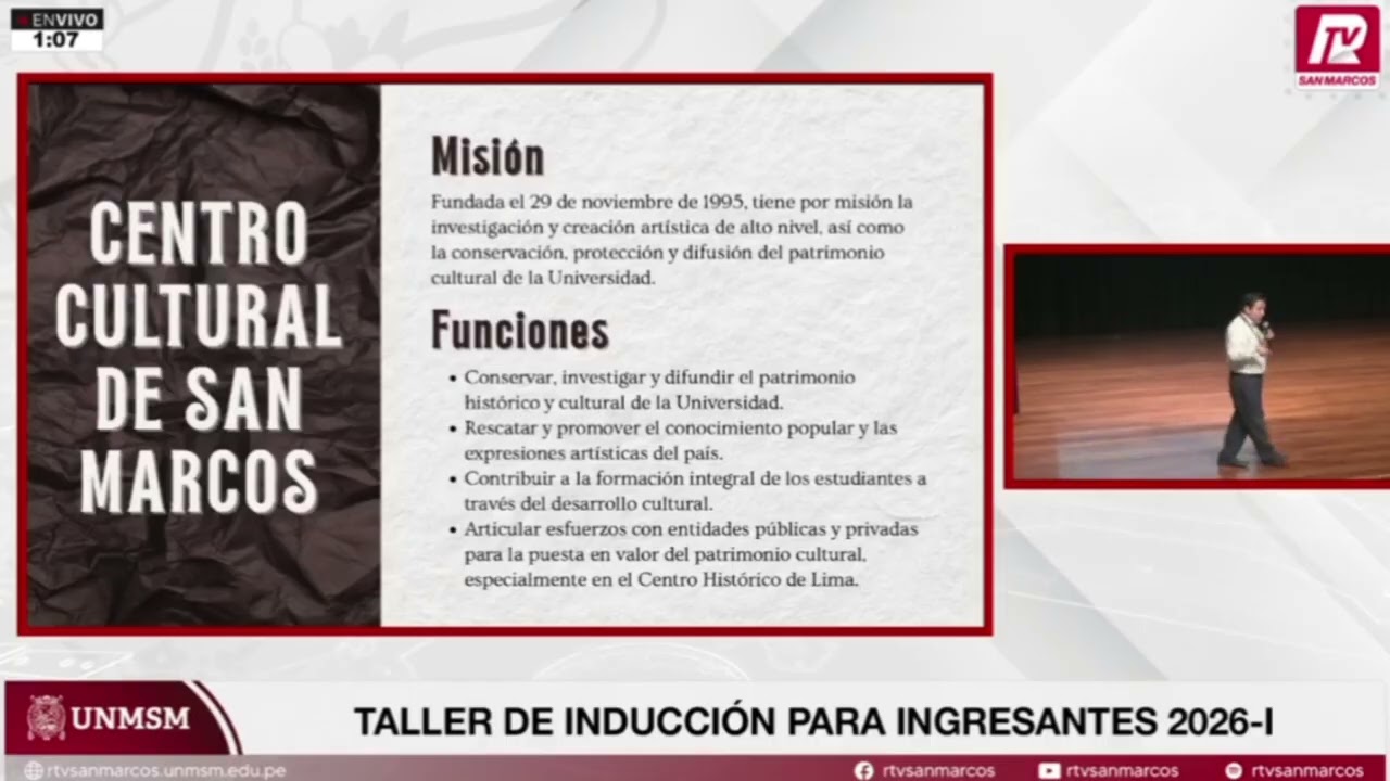 Taller de Inducción 2026-I para ingresantes de Ciencias Básicas e Ingenierías.