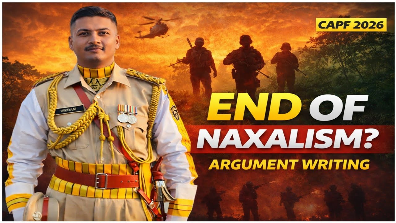 UPSC CAPF AC 2026 | Left Wing Extremism Debate (Development vs Security) | Paper-2 Answer Writing