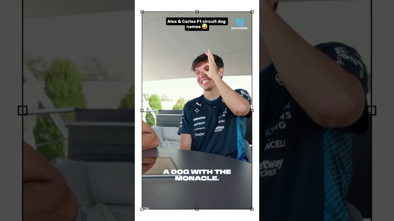 Alex & Carlos F1 circuit dog names 😂 