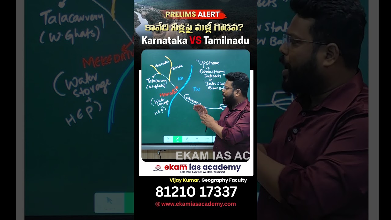 Karnataka vs Tamil Nadu Water War Again! | Mekedatu Project Explained | Cauvery Water Dispute | UPSC