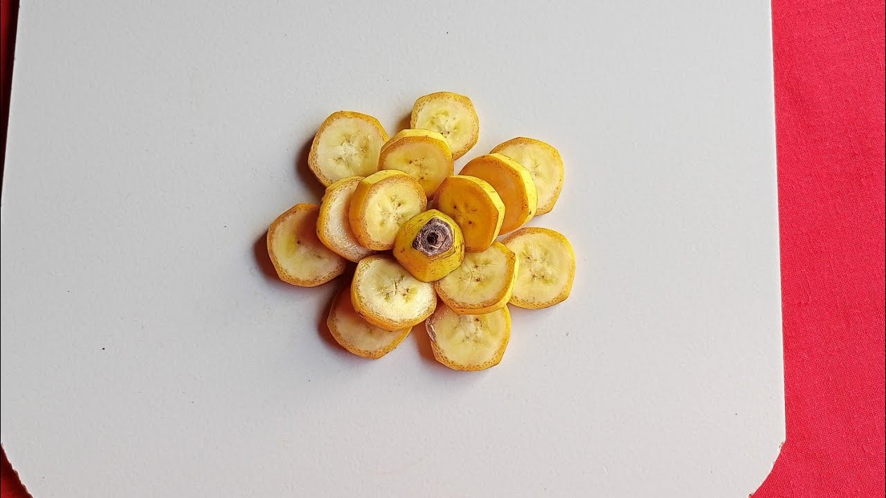 3 Beautiful Banana Decoration//Banana Art//Banana  Garnish//Fruit Carving