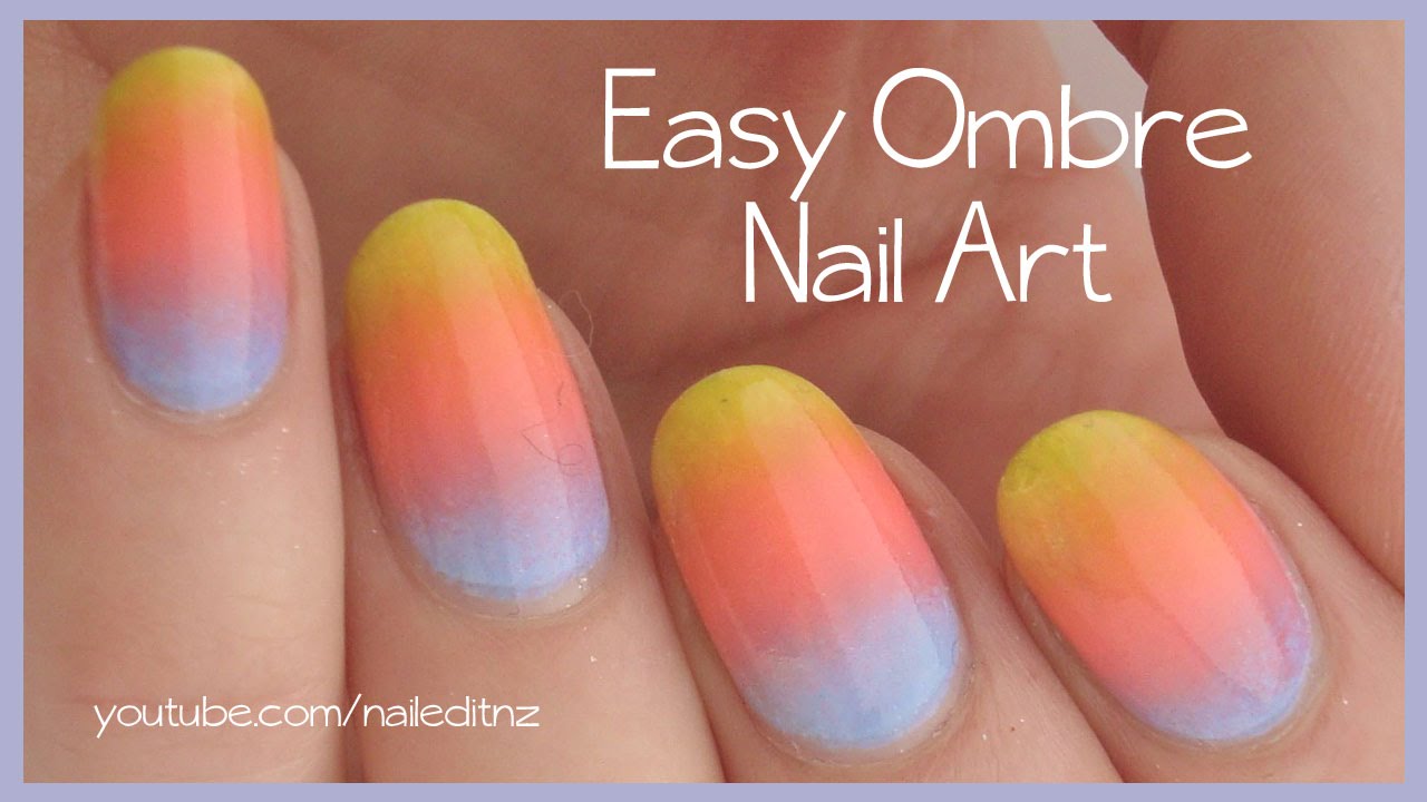 Easy Ombre/Gradient Nail Art Tutorial