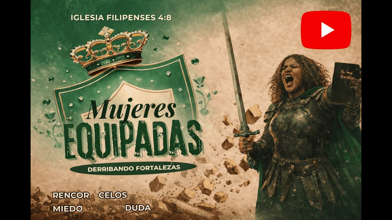 🔥Semana de Damas🔥| Mujeres Equipadas Derribando Fortalezas⚔️ | Ig. Filip. 4:8 | Dia 3 🔴