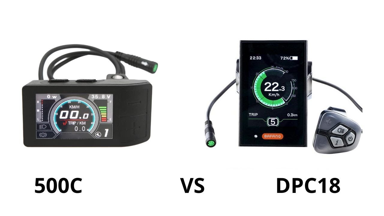Comparatif écran BAFANG 500c vs DPC18