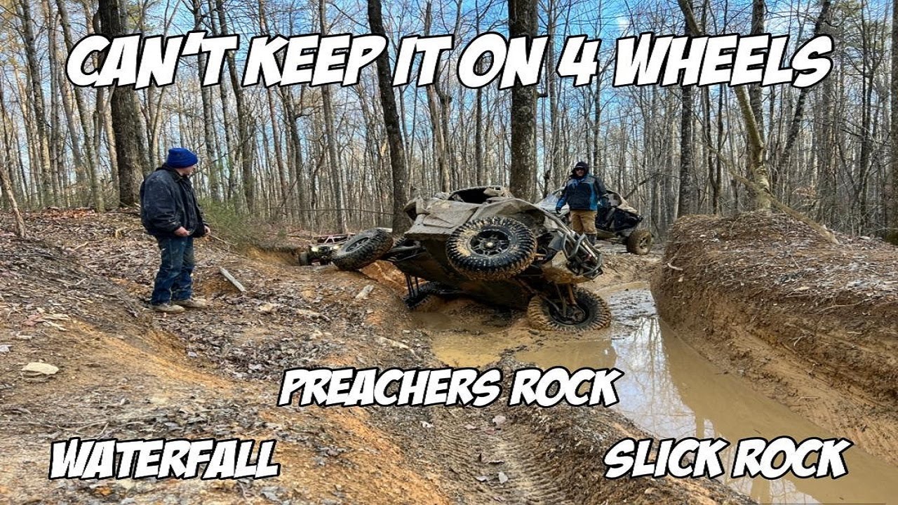 Pickett State Park Cool Waterfall, Preachers Rock Overlook and Slick Rockhouse | Can Am X3 RZR PRO R
