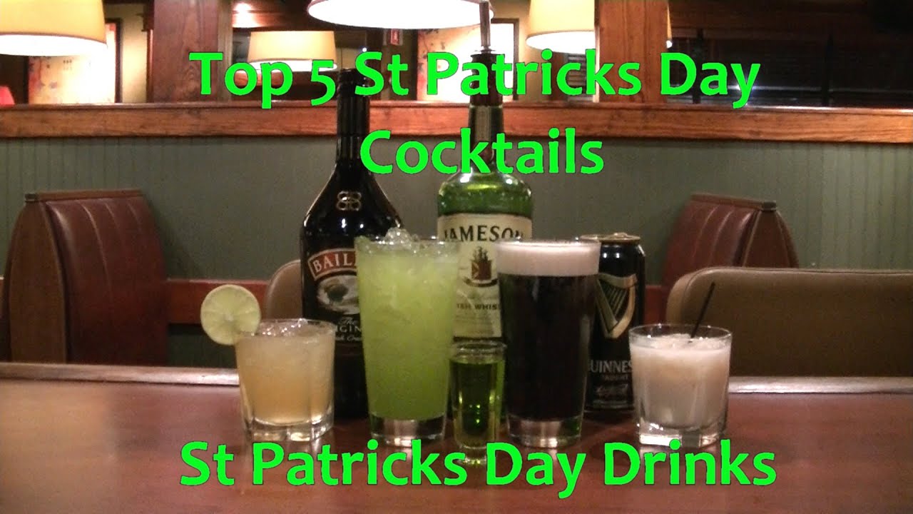 Top 5 St Patricks Day Cocktails Saint Pats Drinks Top Five