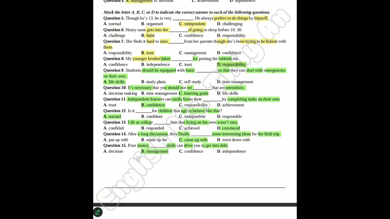 Củng cố từ vựng unit 8: Becoming Independent (Global Success) cho học sinh lớp 11 🧡