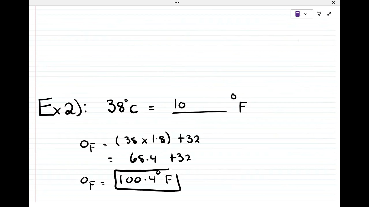Dosage Calculation: Converting Between Fahrenheit and Celsius