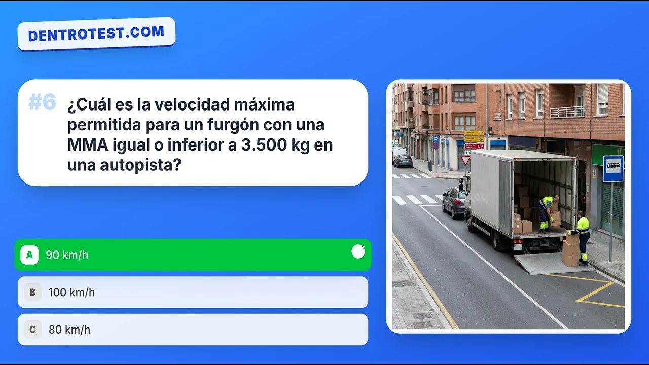 Test de Velocidad de la DGT 2026 🚘  permiso B