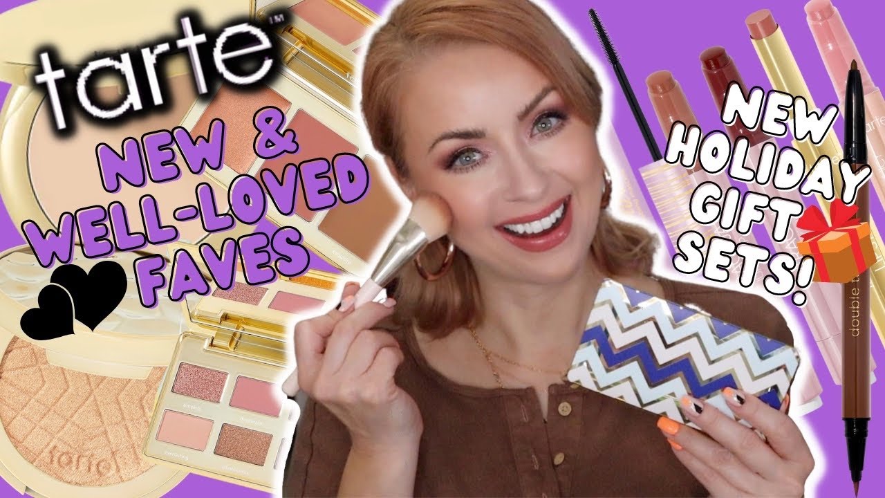 GRWM Trying NEW Tarte Holiday Gift Sets + Old Faves | Steff's Beauty Stash