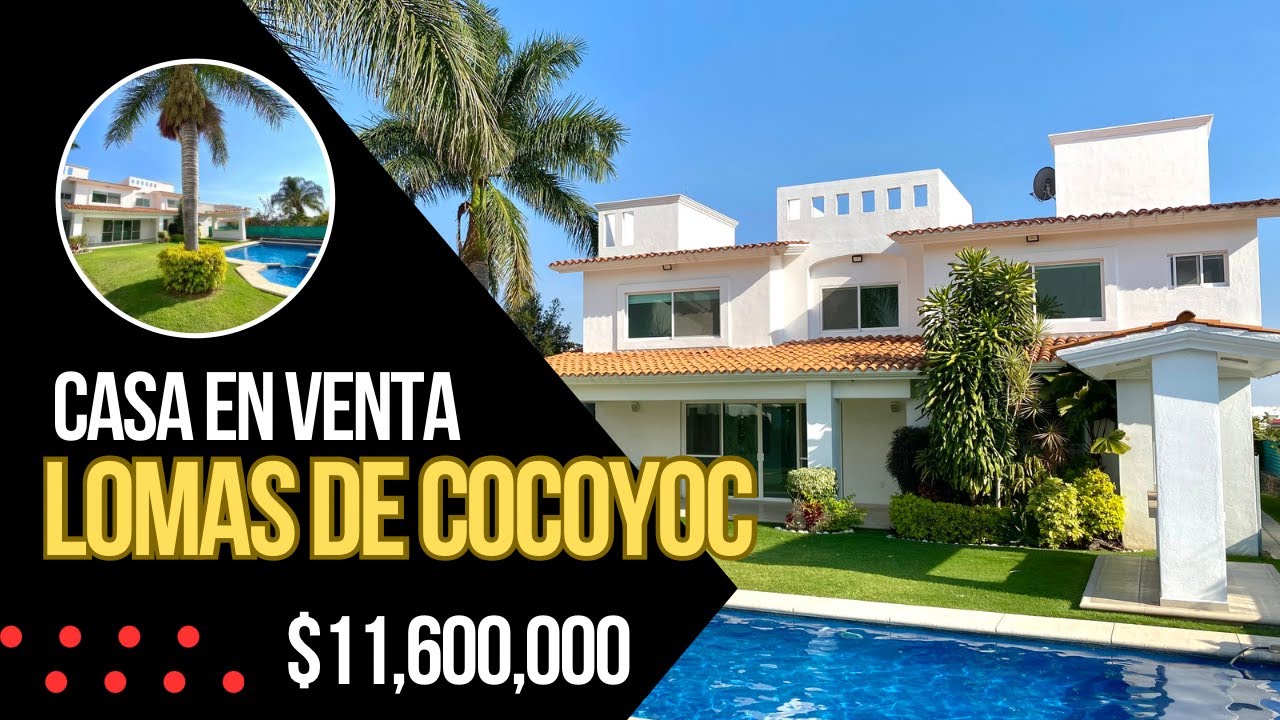¡Casa En Venta en Lomas de Cocoyoc! 🌴☀️$11,600,000 🔥