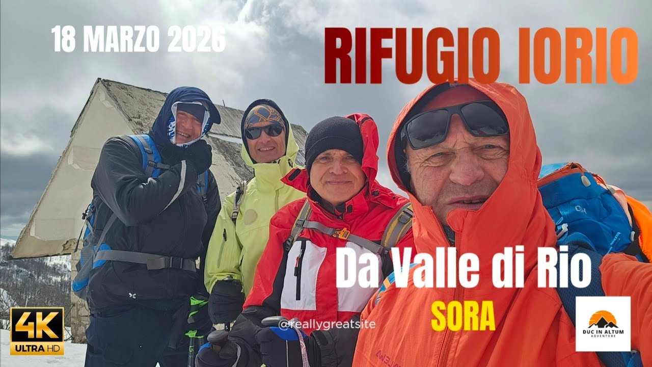 RIFUGIO DI IORIO DA VALLE DI RIO: 18 MARZO 2026 