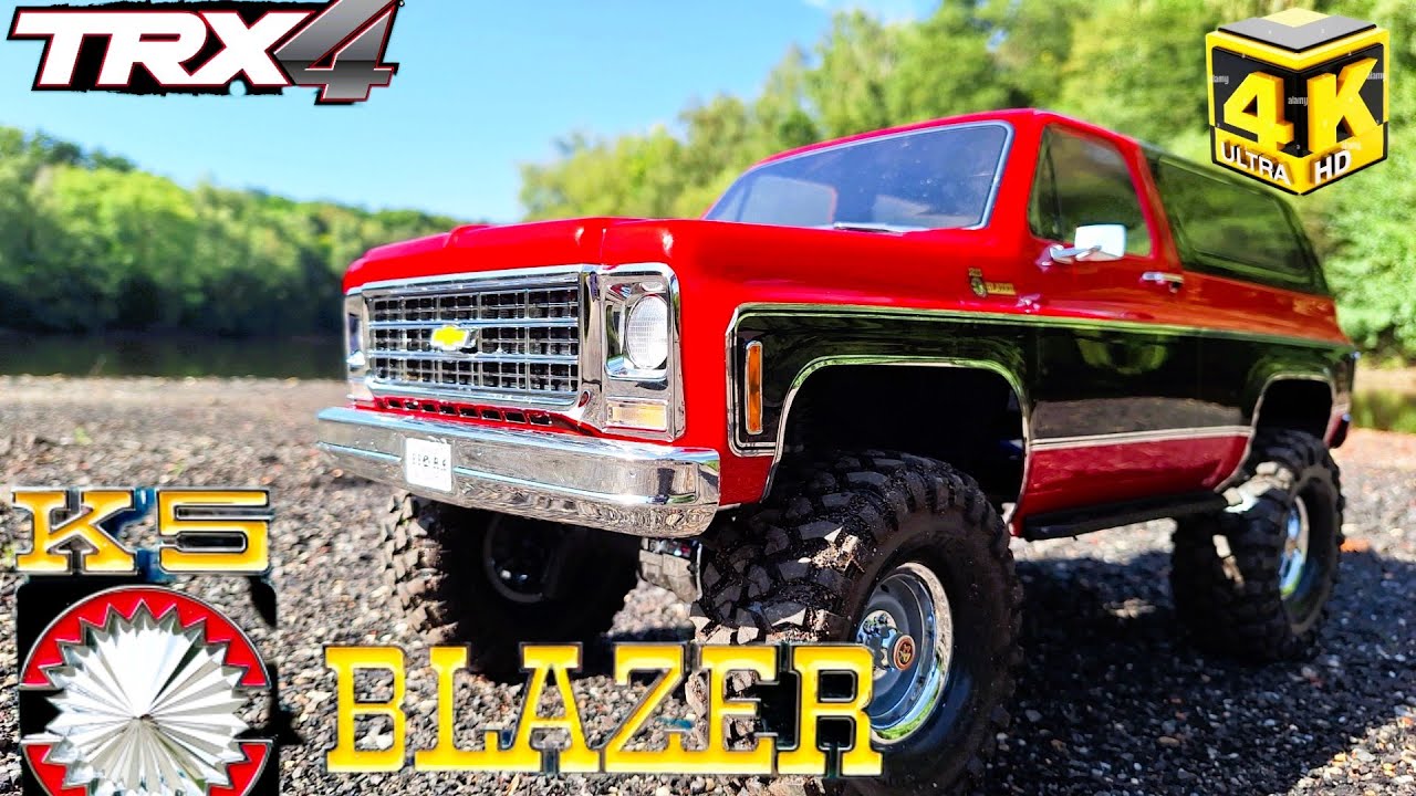 RC TRX-4 Chevrolet Blazer K5 scale 1/10 first ride #rccar #rcoffoad #rccrawler #k5  #chevy