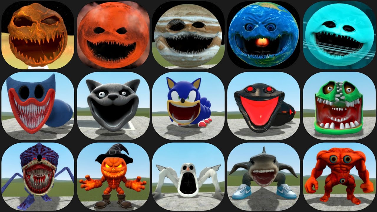 Hungry Omnidroid,Hungry Snake,ALL PLANETS WAKE UP,Tok Tok Matah,Hungry Huggy Wuggy in Garry's Mod
