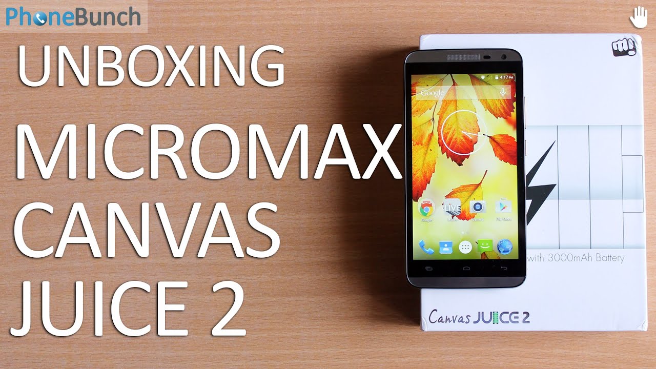 Micromax Canvas Juice 2 Unboxing and Hands-on Overview