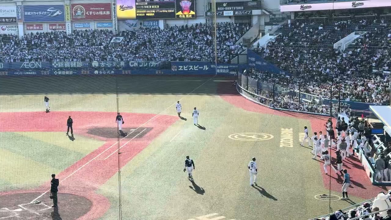 26.3.14ロッテオープン戦　寺地サヨナラスクイズ