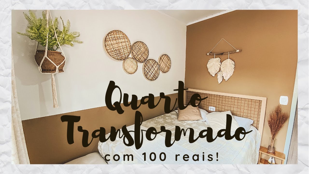 TRANSFORMEI um QUARTO com 100 REAIS - Eduardo Wizard