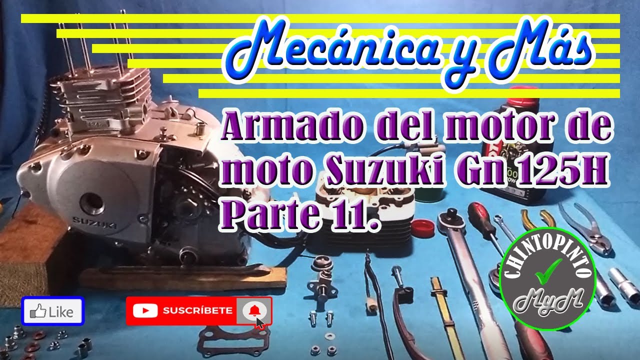 Armado de motor de moto Suzuki Gn 125H - Parte 11