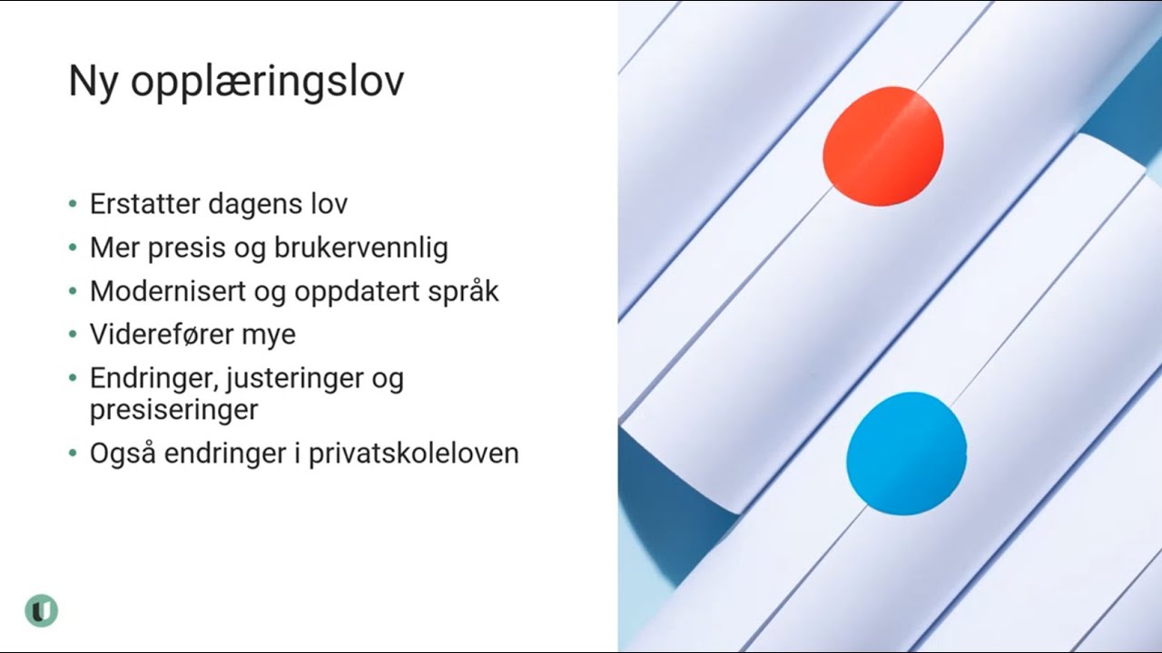 Oversikt over ny opplæringslov