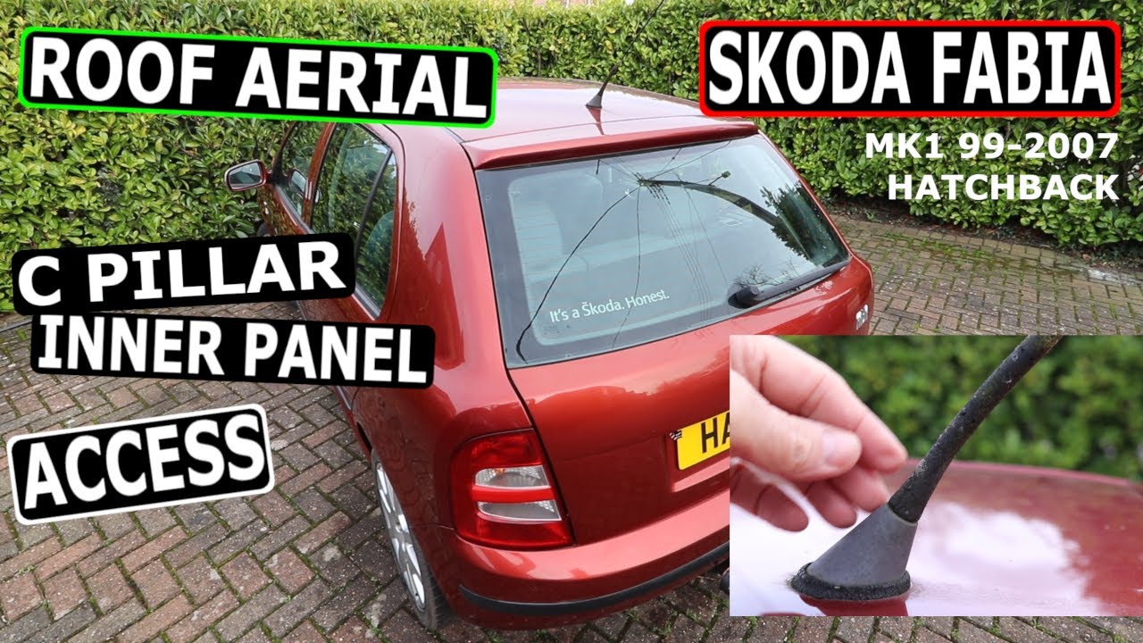 SKODA FABIA C pillar access Roof Aerial (Detatchable)