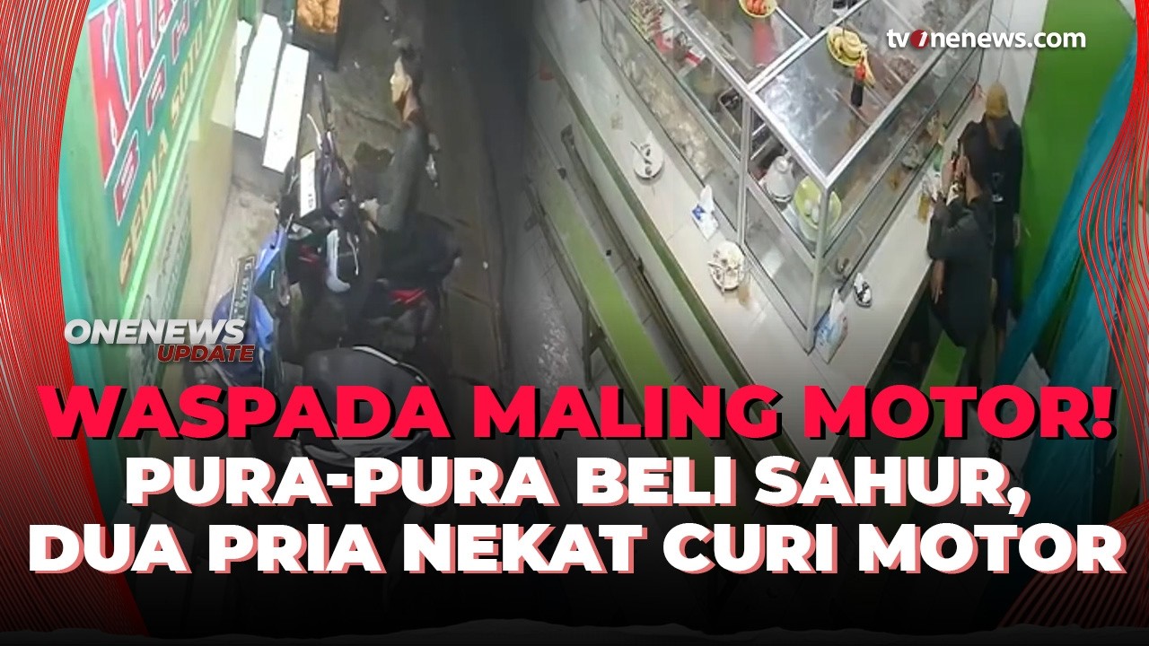 Modus Beli Makan Sahur! Dua Pria Gasak Motor Pemilik Warteg di Tangerang | OneNews Update