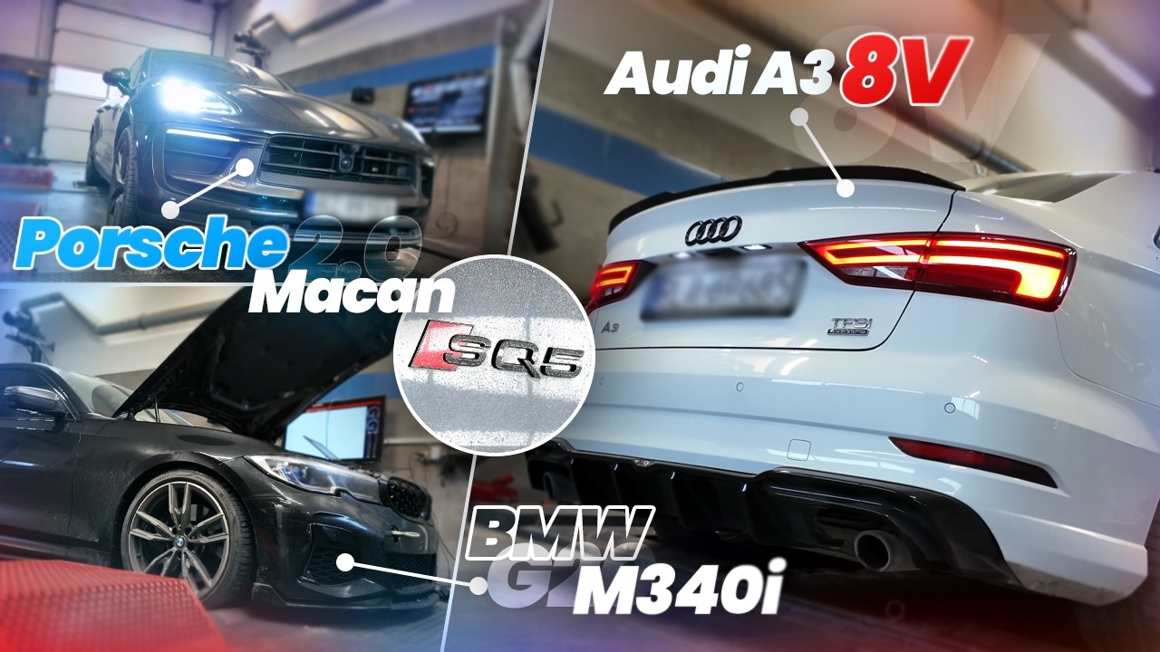 Audi SQ5 3.0TFSI 8HP | A3 2.0TFSI CNTC DQ250 | BMW M340i G20 8HP | Porsche Macan DL501 CHIPTUNING