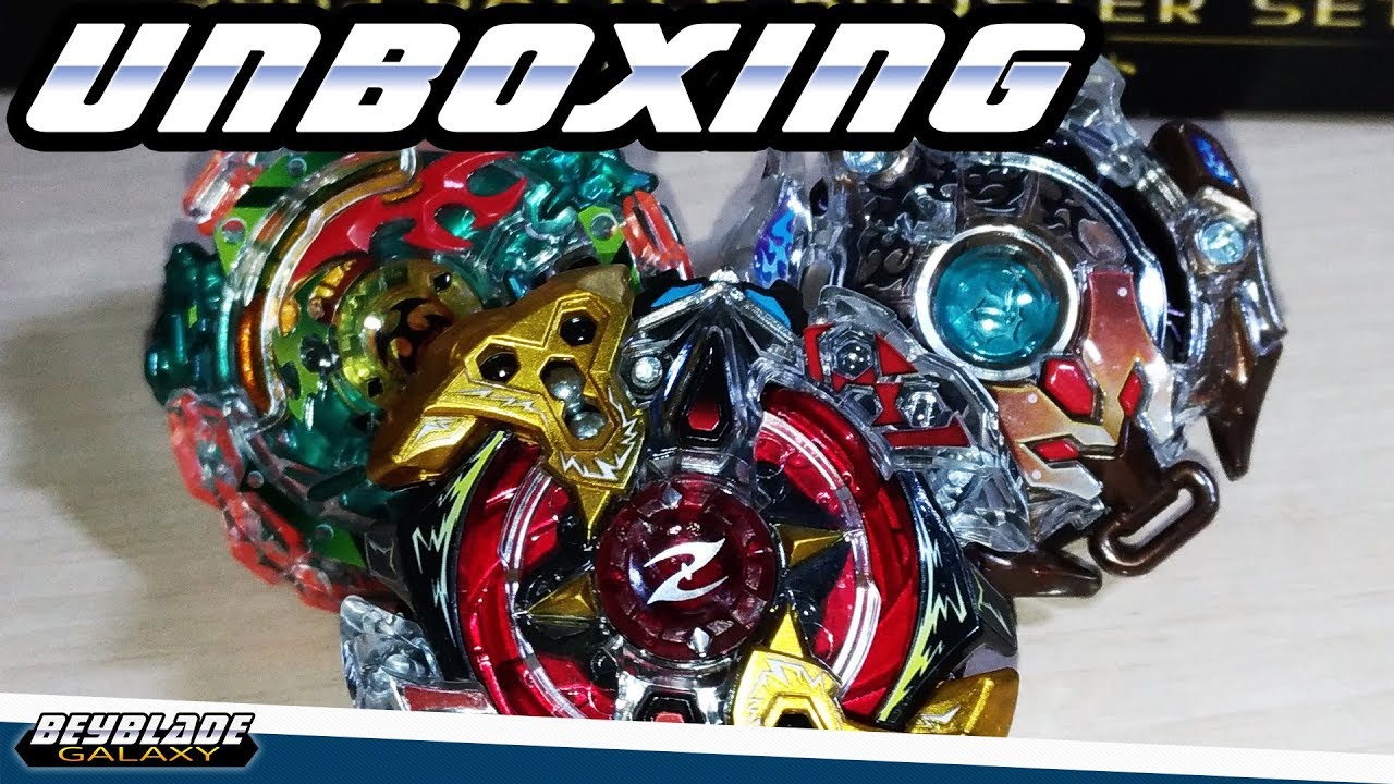Unboxing B-90 3on3 Battle Booster Set [Beyblade Burst] [PT-Br]