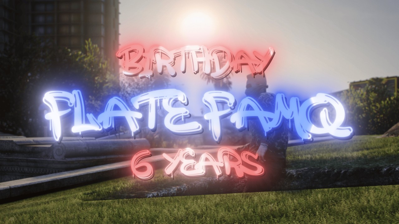 BIRTHDAY FLATE FAMQ. 6 YEARS