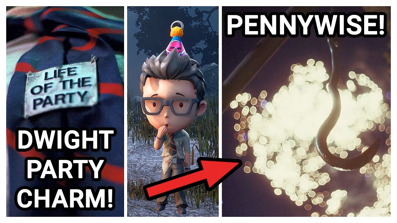DBD x PENNYWISE IN PLAIN SIGHT! DWIGHT PARTY CHARM REDEEM! LADY DIMITRESCU! THE PURGE! TINFOIL TALK!