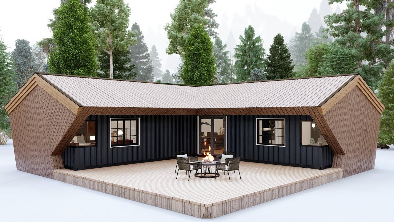 The Hooded Cabin - Shipping Container House - Cabin Airbnb House Tour