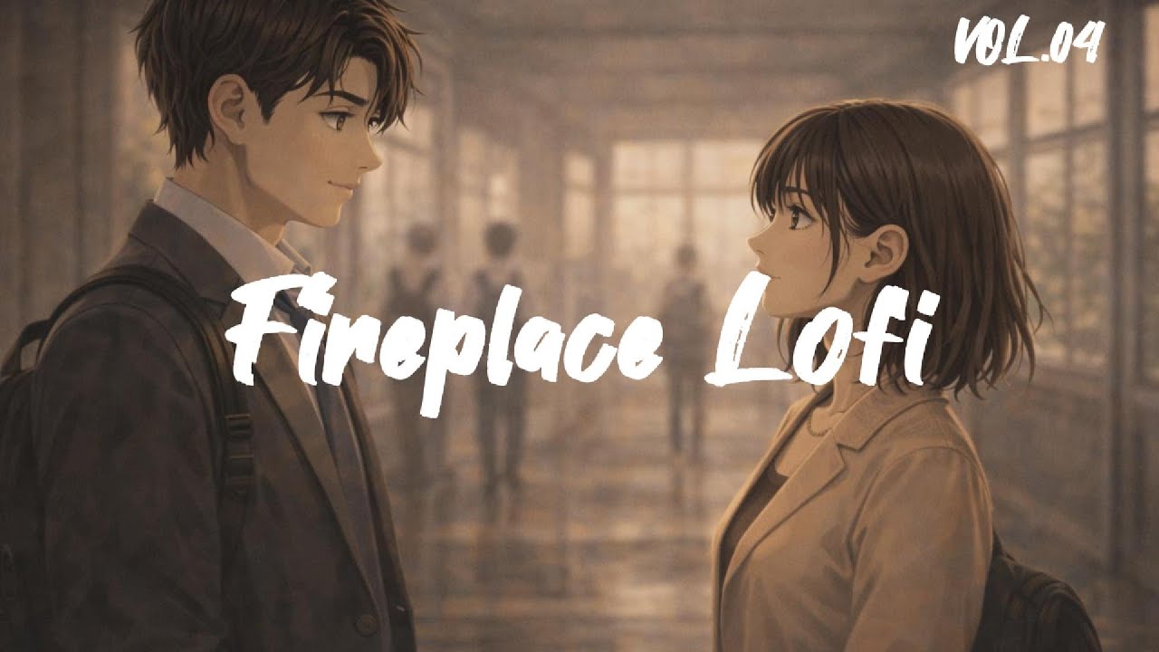 [Playlist] 과제할 때 듣기 좋은 잔잔한 재즈 힙합 로파이 | 공부용 배경 음악 (1 Hour+) · Fireplace Sound + Lofi · VOL.04