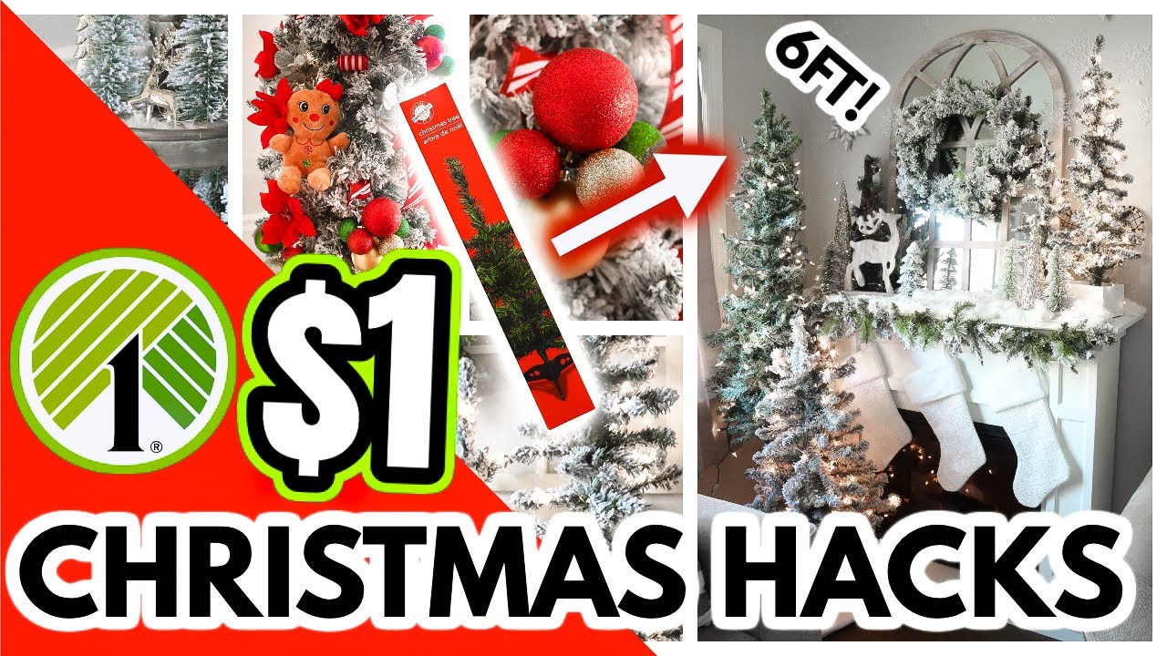 $1 MIND BLOWING CHRISTMAS DIYS using DOLLAR TREE products│HACKS you HAVE to SEE to BELIEVE 🎁
