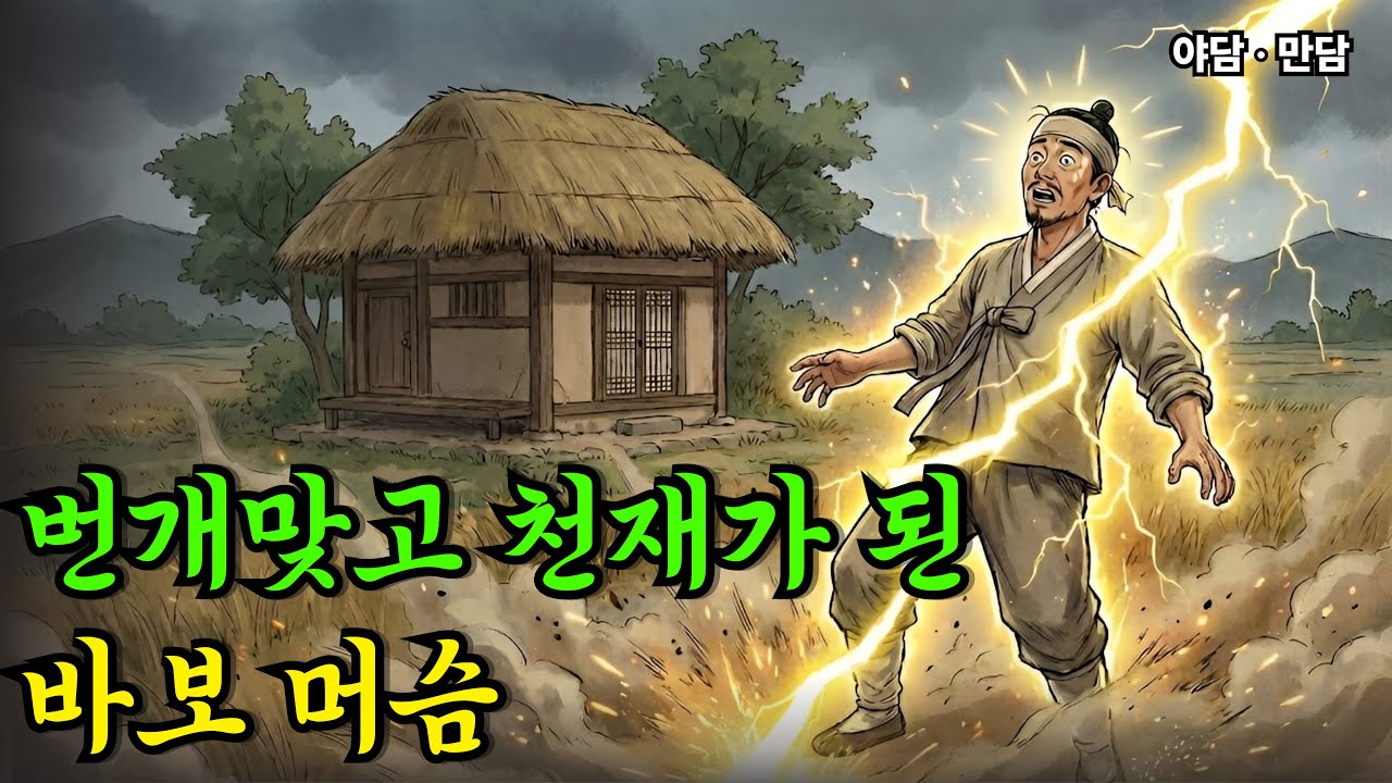 바보머슴이 번개맞고 천재가 되어버렸다. |야담|옛날이야기|사연
