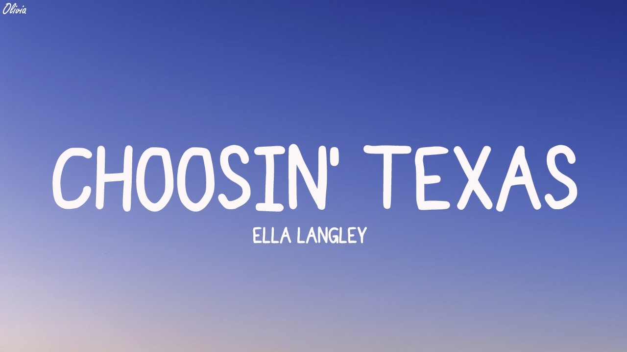 Ella Langley - Choosin' Texas (Lyrics) (Loop Video)