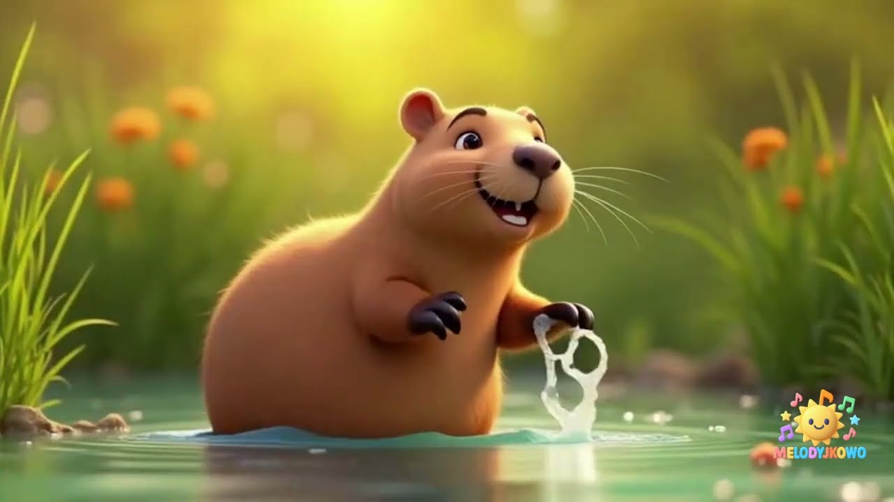 Kapibara 🎵 - Najlepsze Piosenki dla Dzieci 🐹🌈💦