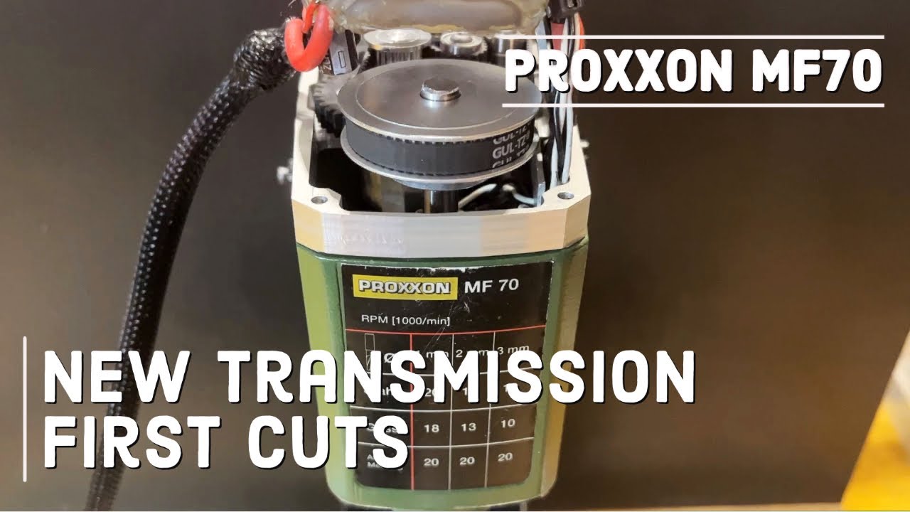 Proxxon MF70 modification. High torque transmission (Part 3)