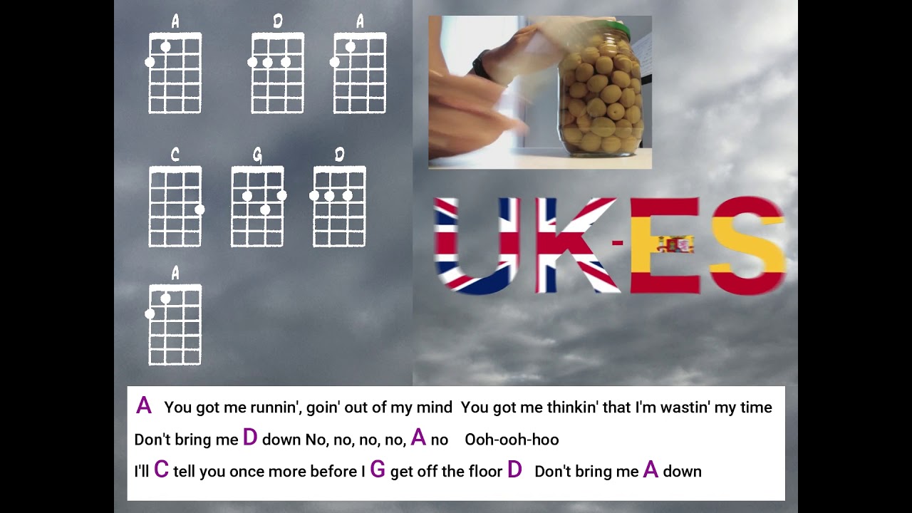 Don't bring me down! (ELO ukulele play along with tabs and lyrics)