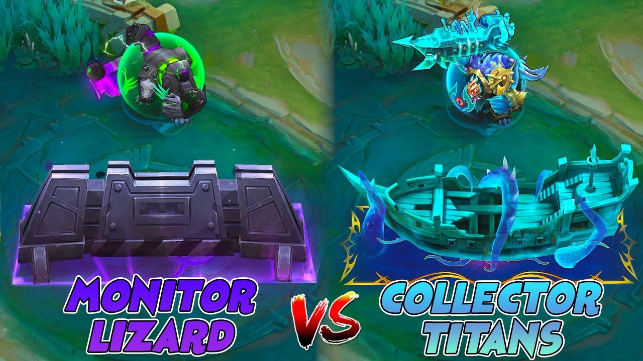 Grock Collector Titans VS VENOM Monitor Lizard Skin Comparison