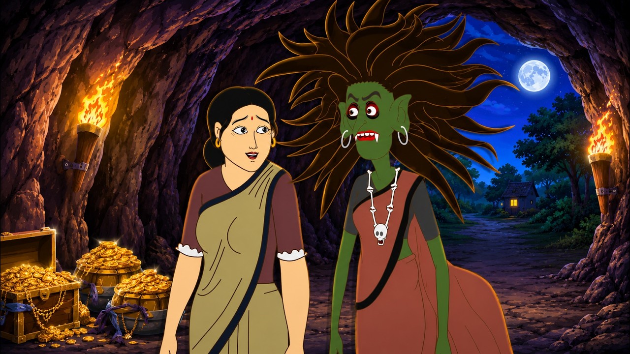 এক খোঁড়া পেত্নীর গল্প || Shakchunni Petni Golpo | Bengali Village Ghost Story | Ssoftoons