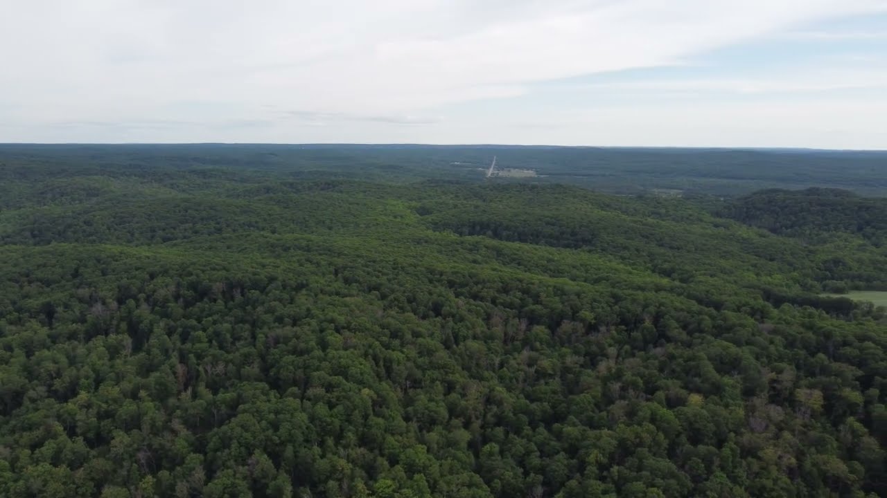 Lost Woods Farm and Campsite - Boyne Falls, Michigan - Day - Drone - 4k
