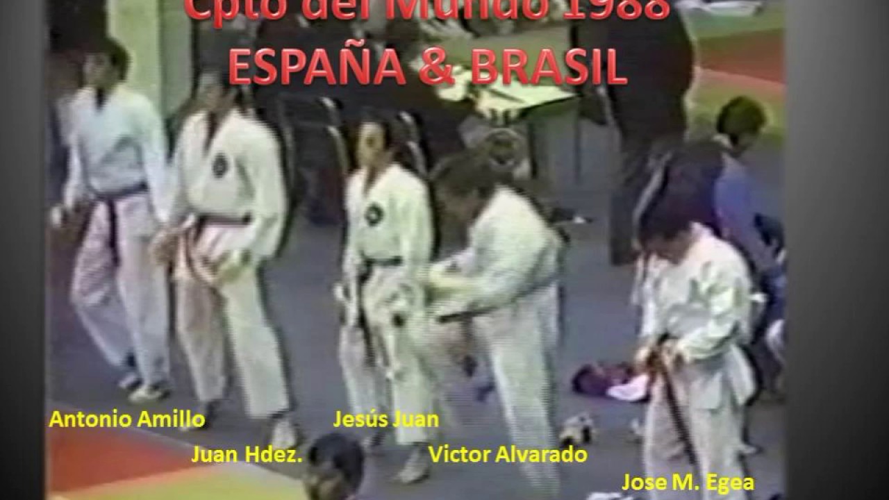 ESPAÑA   BRASIL, Cpto del Mundo de Karate1988 El Cairo